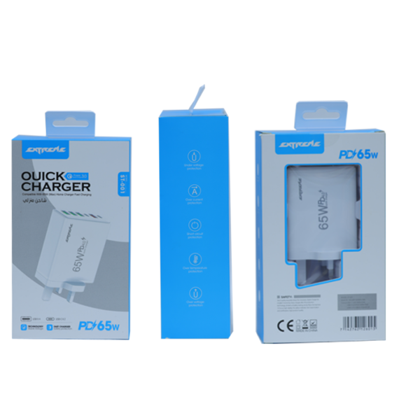 65W Power Bank & Quick Charger | USB-C PD + Wireless Charging | IPX4 Waterproof Fast Portable Charger