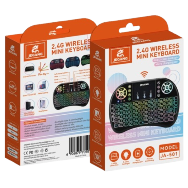 Jeqang JA501 JQ9 Mini Wireless Keyboard with Touchpad