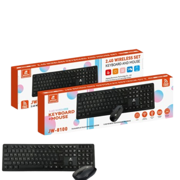 Jeqang JW8100 333 IT JQ38 Wireless Keyboard & Mouse Combo