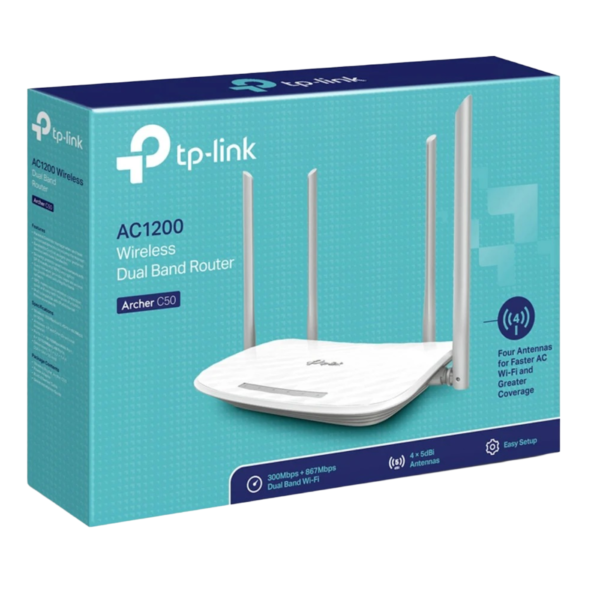 TP-Link Archer C50 Dual Band Gigabit Router AC1200 – TPL3