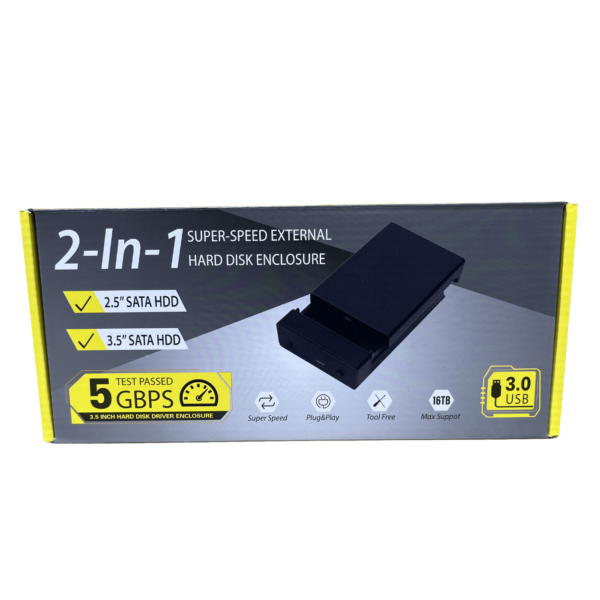 HDD 3.5" Enclosure 2-in-1 USB 3.0 – SHG7