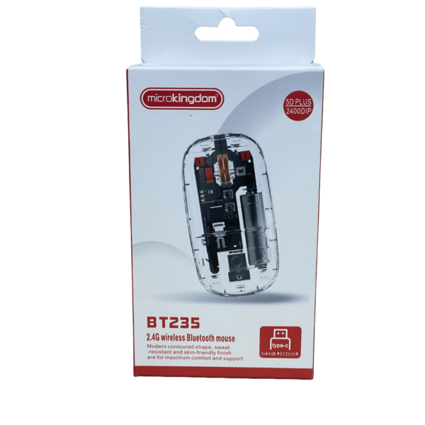 Microkingdom BT235 Wireless + Bluetooth Transparent Mouse – JRM501