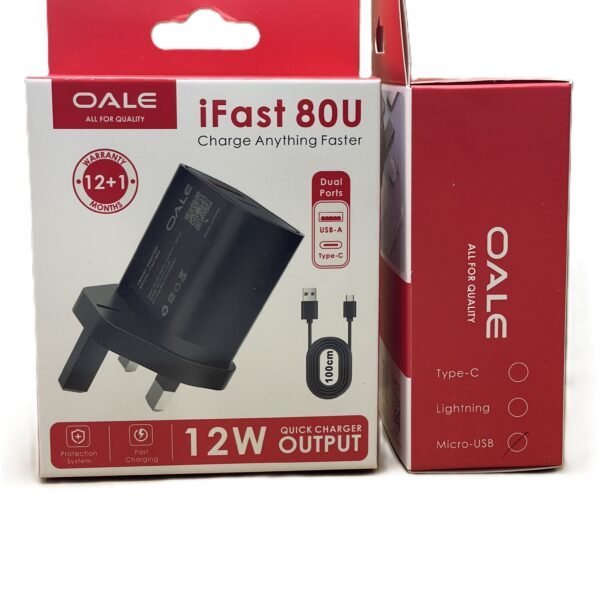 HOME CHARGER IFAST 80U OALE 2.4A MICRO -LP1249