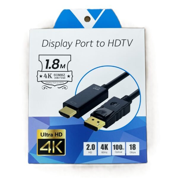 DP-HDMI CABLE 1.8M 60MHZ WITH BOX-BL533