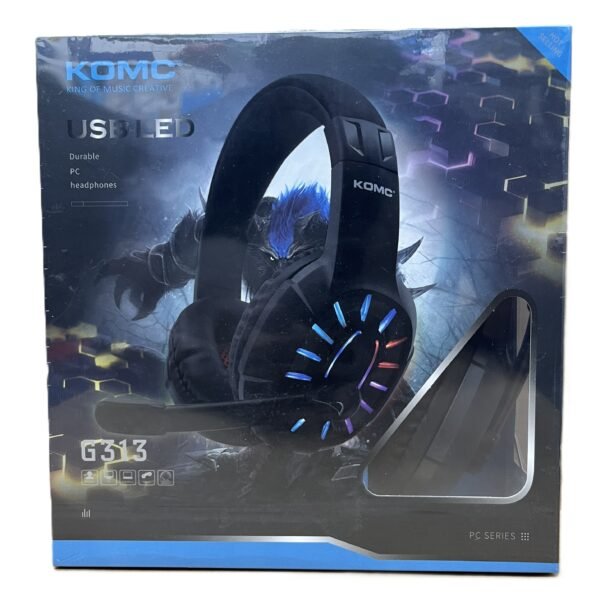 HEADSET GAMING WIRED USB WITH LED G313 50PCS-KMC5