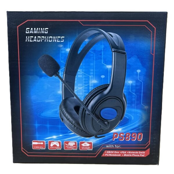 HEADSET GAMING WIRED PS4 PS890(1CTNX30PCS)-ASH24