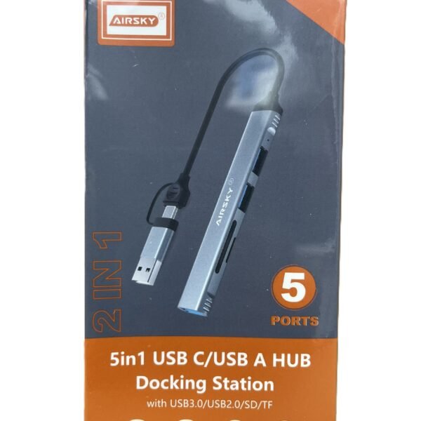 DOCKING STATION AIRSKY 5 IN 1 5PORT HC77A-KLN5