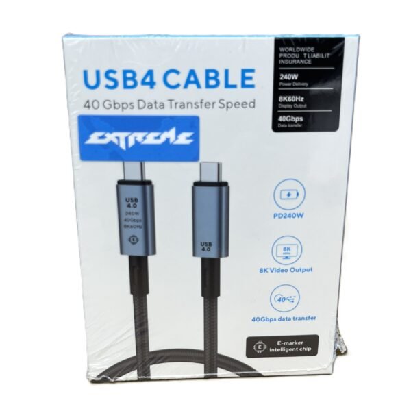 USB4 CABLE PD240W 8K 1M EXTREME -EXT158