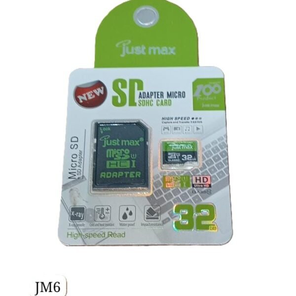 MICRO SD CARD JUST MAX 32GB-JM6